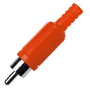 Spina Volante Coassiale Con Guidacavo Rossa RCA/398R-C