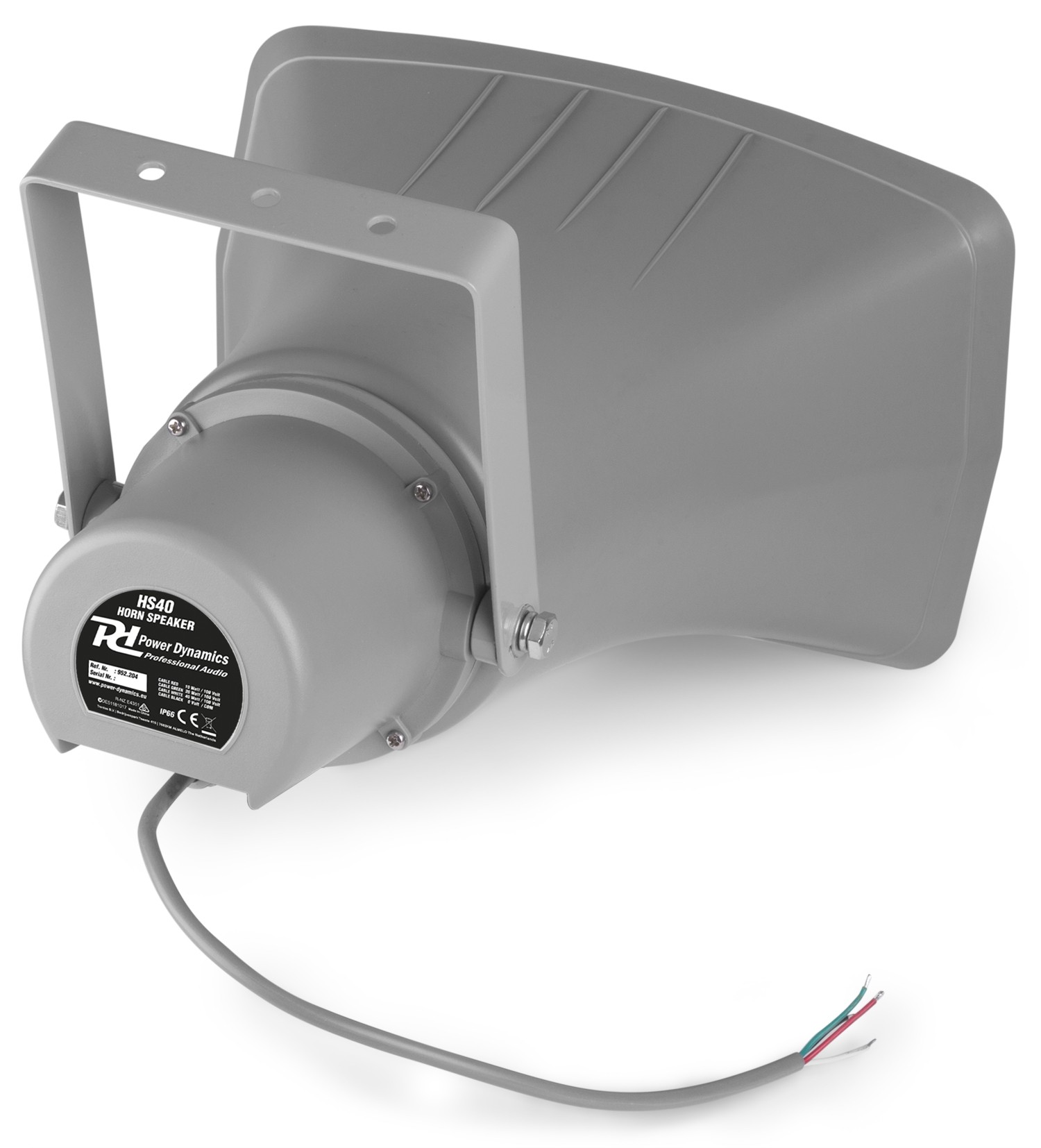 Diffusore sonoro a Tromba 40W 100V - IPX6 grigio mod. HS40