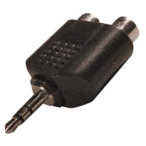 Adattatore Spina Stereo 3,5-2 Prese RCA AD/671-I