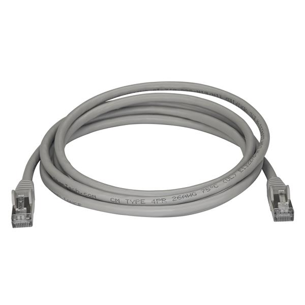 Startech.com 6ASPAT2MGR Cavo Ethernet CAT6a da 2m - Cavo di rete Lan RJ45 10 Gigabit Schermato 100W PoE - Cavo dati patch STP 10GbE - Testato individualmente - Certificato UL/TIA - Grigio (6ASPAT2MGR)