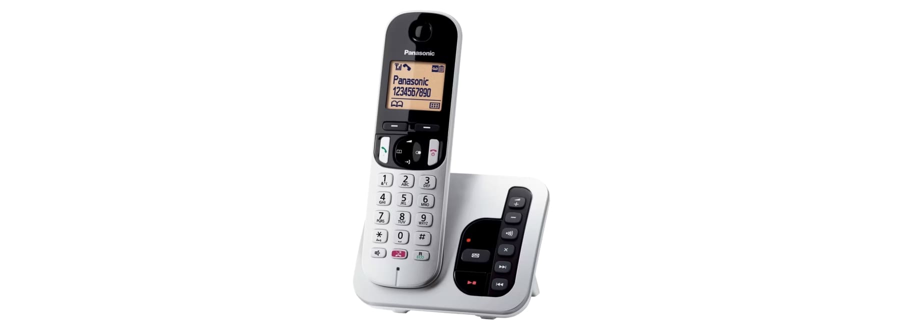 Telefono cordless digitale con segreteria telefonica KX-TGC260JTS Colore Silver