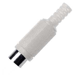 Presa Volante Coassiale Con Guidacavo Bianco RCA/399W-C