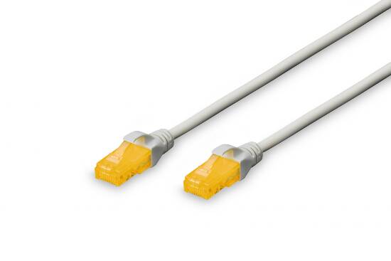 Digitus DK1613A050 - Cavo Patch U-UTP CAT6A, CU, 26AWG, guaina LSZH, colore grigio, lunghezza 5mt.