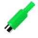 Presa Volante Coassiale Con Guidacavo Verde RCA/399V-I