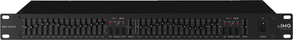 MEQ-115/SW - Equalizzatore a banda 15x2