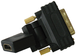 Adatt. girevole video presa hdmi/spina dvi - 1 pz. HDG-6218 F/DVI M MKC