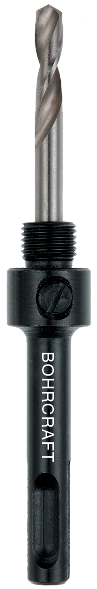 BOHRCRAFT 19100900011 Supporto per seghe con punta pilota a centrare codolo esagonale SW9,5, ø 14-30 mm