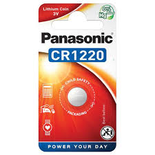 Batterie a bottone al litio Panasonic CR1220 (blister da 1pz)