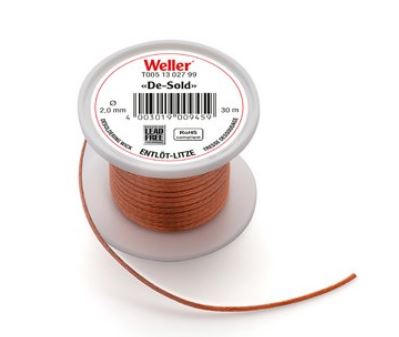 Treccia dissaldante 30 m bobina, larghezza 2 mm T0051302799 - Weller