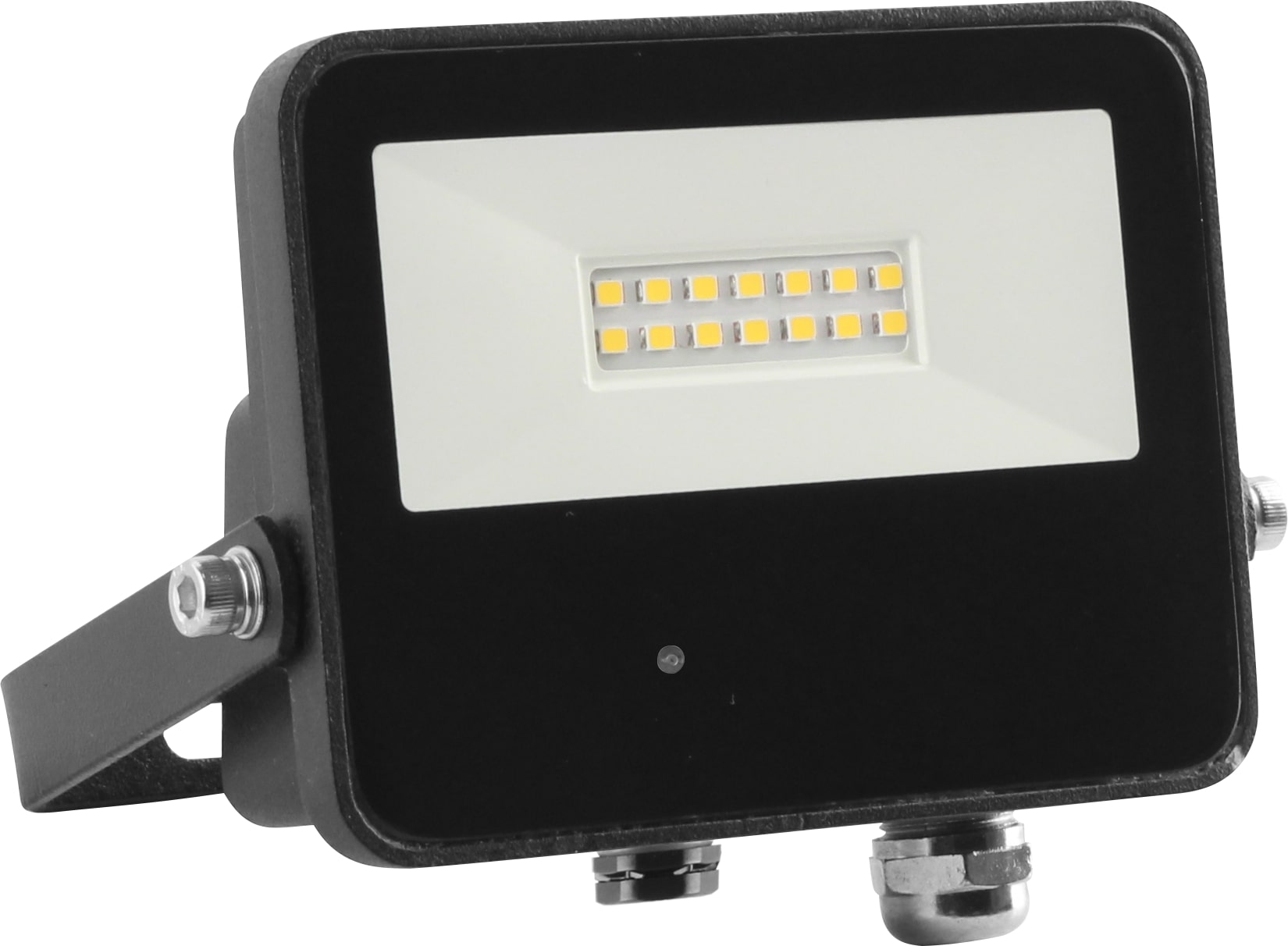 Faro HTP-DS MW 20W,  sensore crepuscolare e movimento, 4000K, Nero, MKC Light