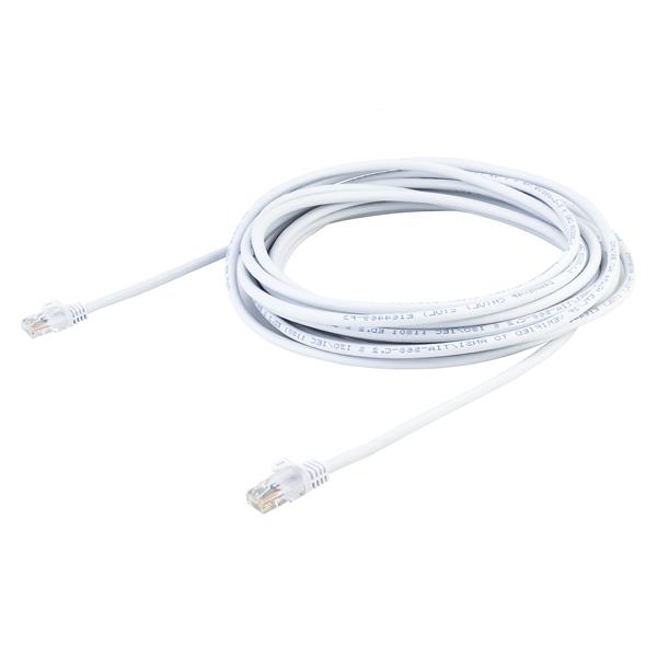 Startech.com 45PAT7MWH Cavo di Rete da 7m Bianco Cat5e Ethernet RJ45 Antigroviglio - Cavo Patch Snagless