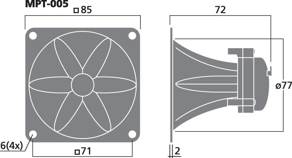 MPT-005 - tweeter piezo