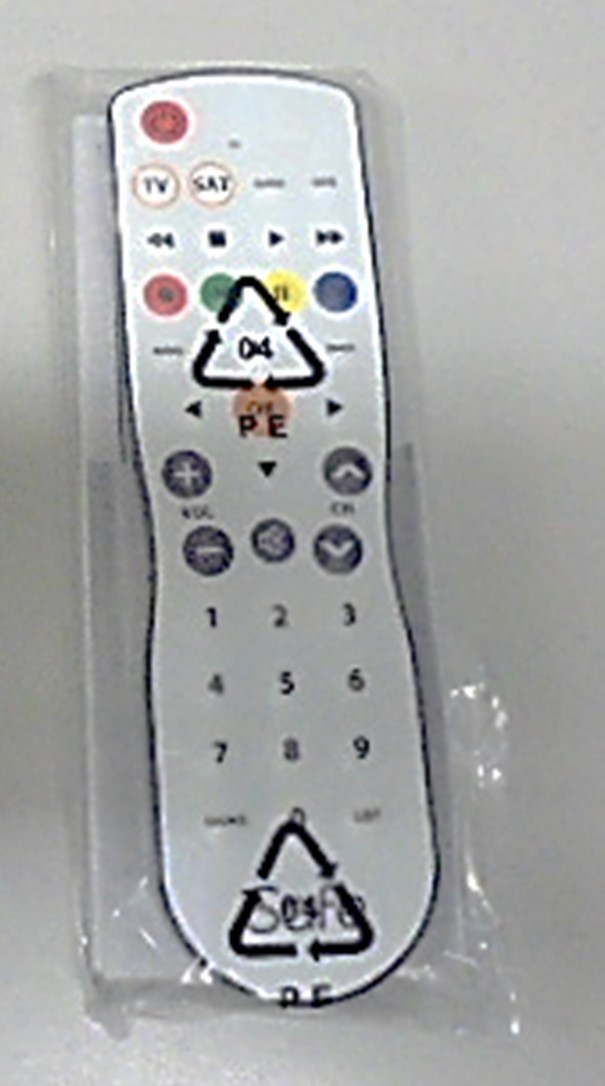 Telecomando Universale lavabile, colore bianco, Mod. Safe