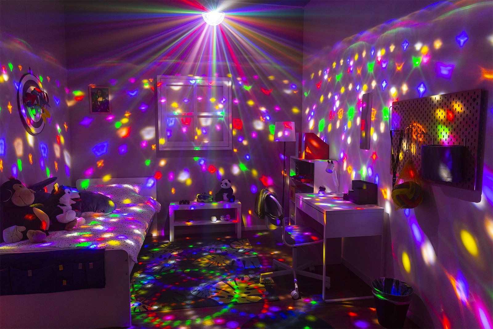 Mini Star Ball DMX LED 9 colori, Mod. JB90R