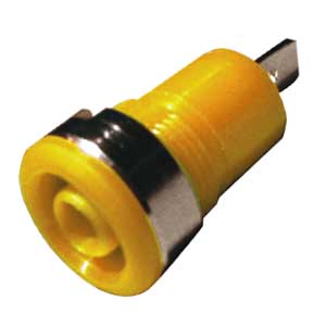 Boccola Isolata Di Sicurezza 4mm Giallo BO/501G-I