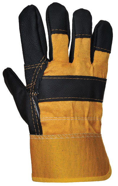 Guanto Rigger nero/giallo, taglia 10.5/XL