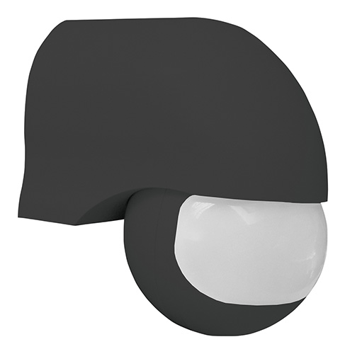 Sensore PIR LX40 nero da parete infrarossi 180° 12mt