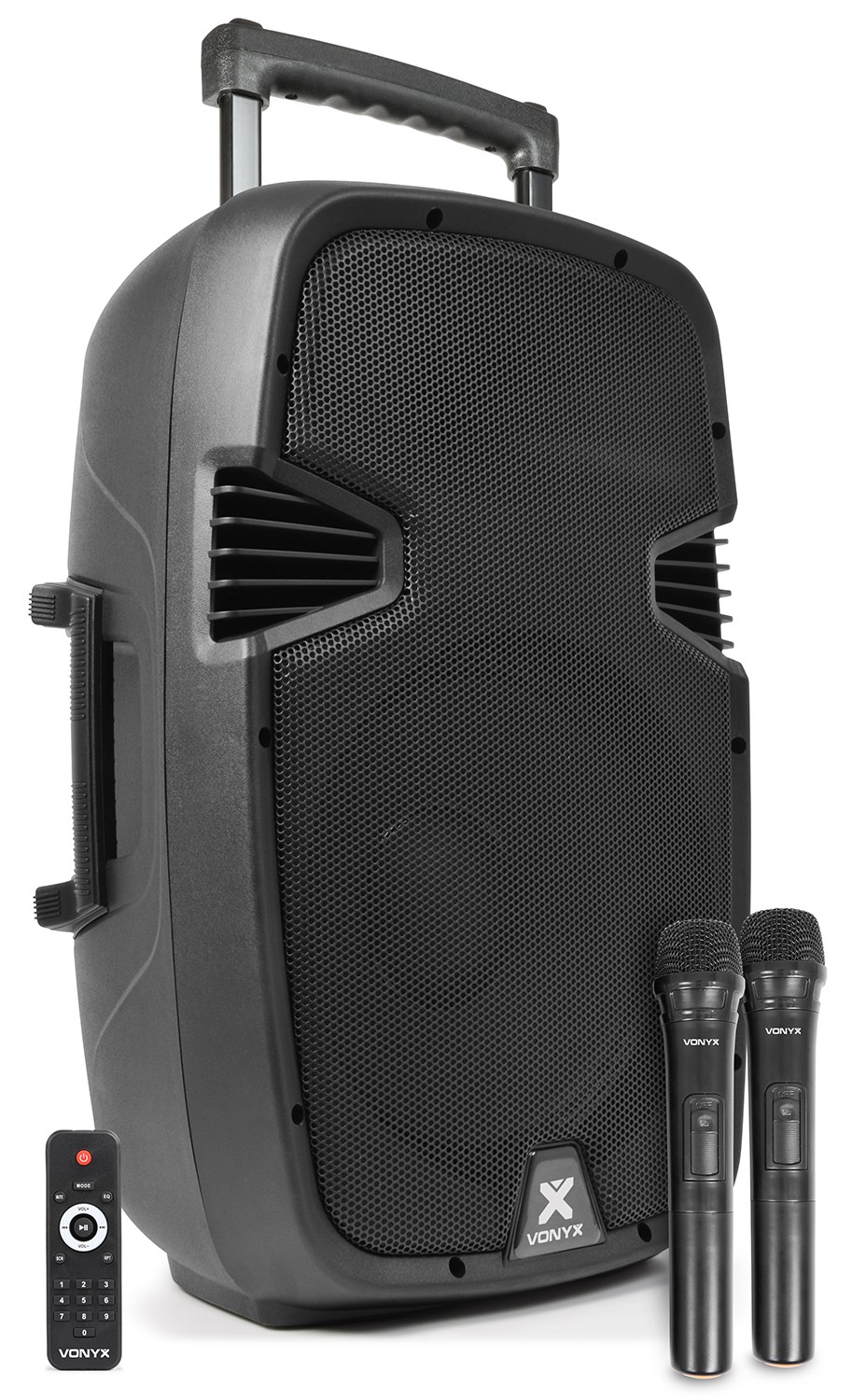Sistema portatile 500W, 2 radiomicrofoni UHF mod.  SPJ-PA912