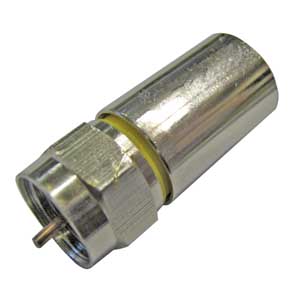 Connettore Femmina Maschio Per Cavo Rg59/Rg6 Ø6,5mm A Crimpare F/1339-I