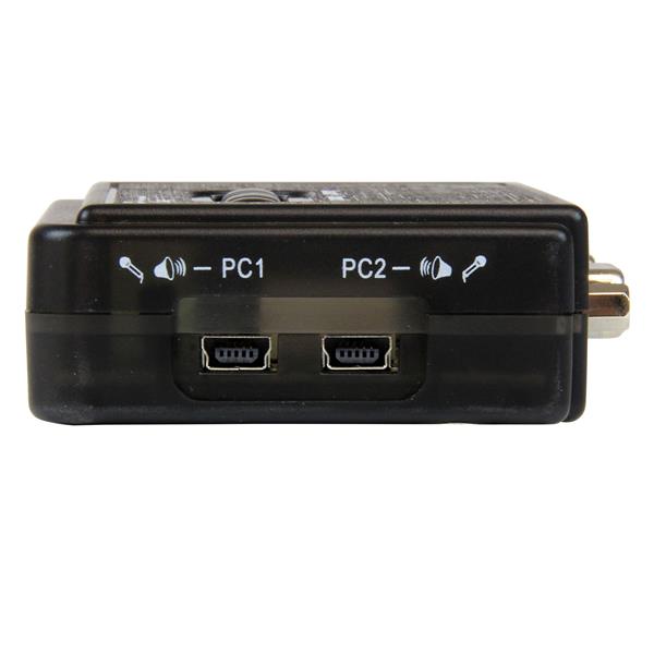 Startech.com SV211KUSB Switch KVM a 2 porte VGA USB con audio e cavi - Commutatore VGA USB a doppia porta - Colore Nero