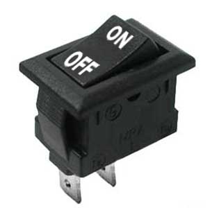 Interruttore A Bilanciere 10A-250V Nero M.On-Off INT/3413H-I