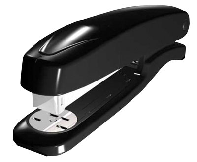 Cucitrice Q-Connect a striscia intera in metallo nero, da tavolo