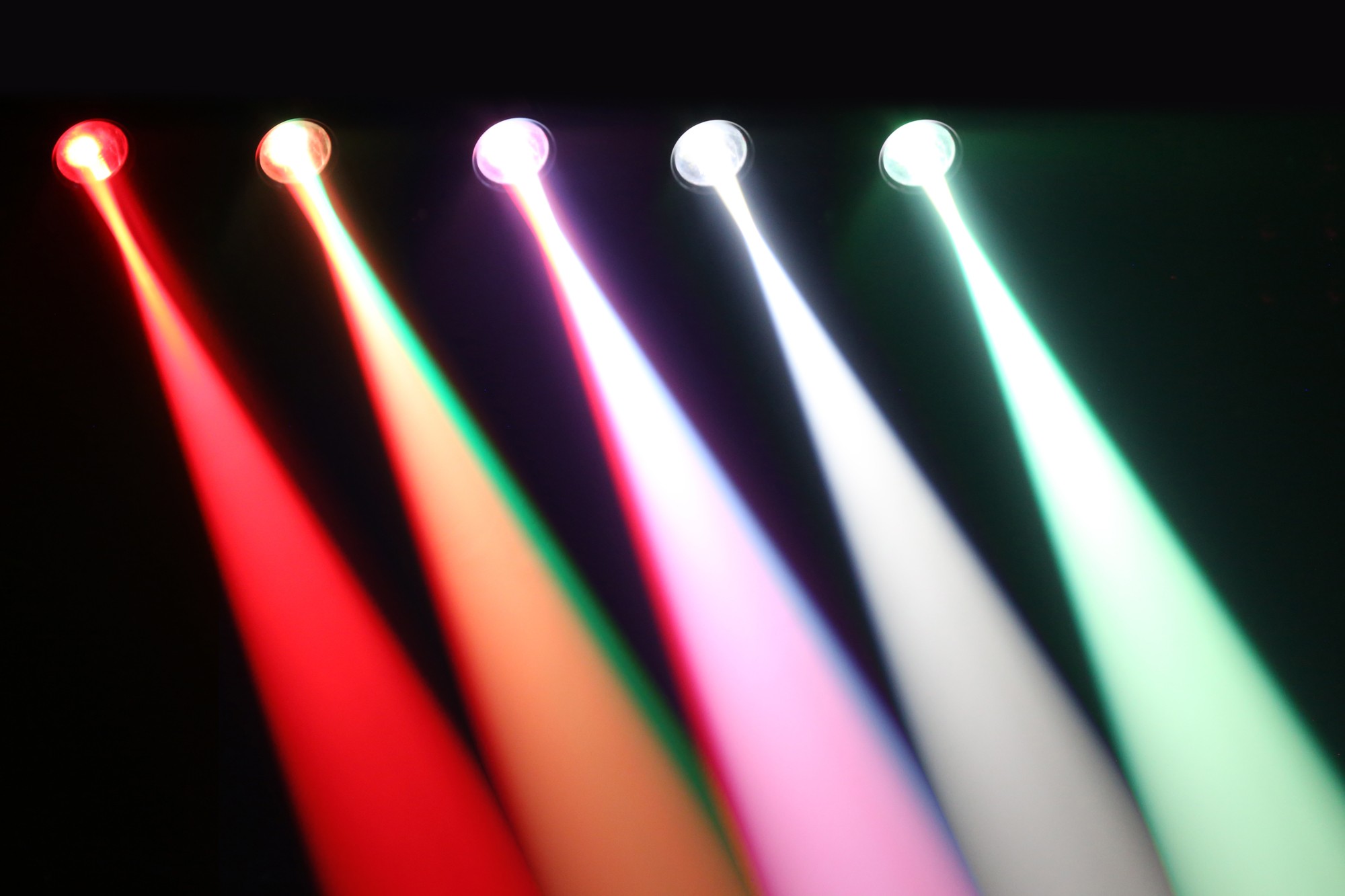 Faro LED pin spot RGBW, 10W, con angolo 10° PS10W