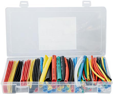 Guaine in box multicolor 100pz 6 diametri:mm2-3-5-6-8-10
