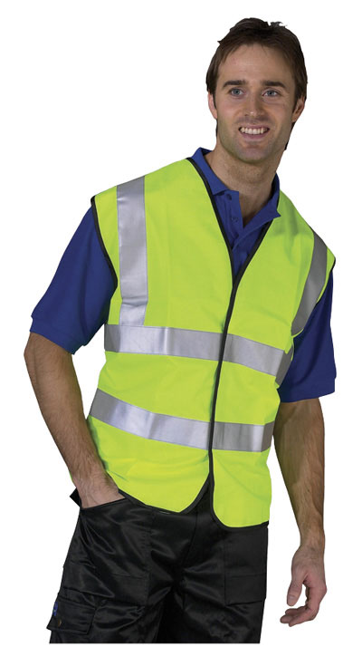 Gilet alta visibilità, giallo, taglia L