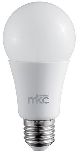 Lampadina GOCCIA 10W E27 4000K 12/24v ac/dc MKC light a60 E27 MKC