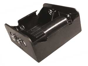 Portapile 2 Mezza Torcia Ø 25X50 Bottone PIL/78-I