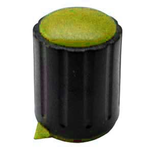 Manopola Nera A Mandrino 15x10 Gialla MA/1200G