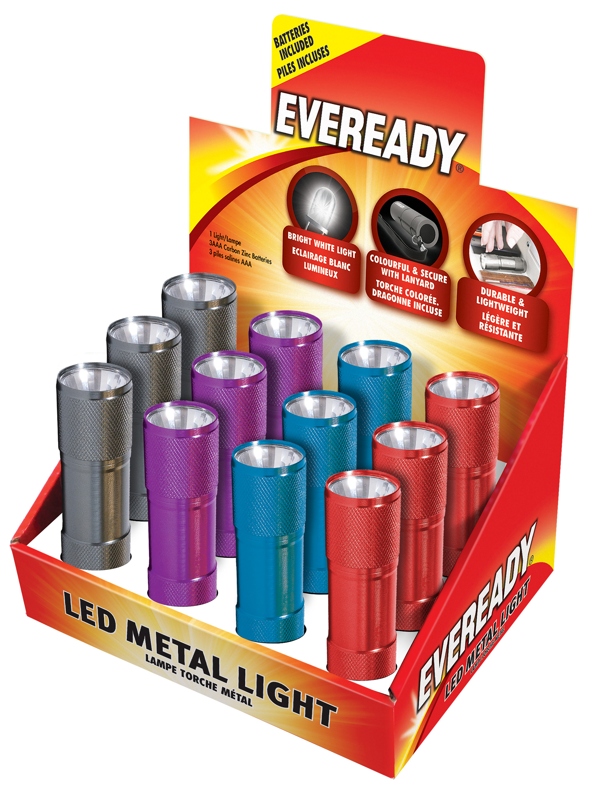 EVEREADY 3AAA Metal Colour Counter