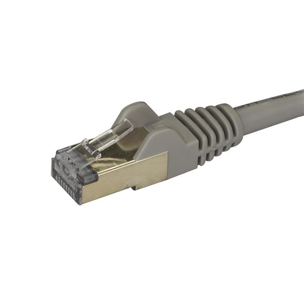 Startech.com 6ASPAT1MGR Cavo Ethernet CAT6a da 1m - Cavo di rete Lan RJ45 10 Gigabit Schermato 100W PoE - Cavo dati patch STP 10GbE - Testato individualmente - Certificato UL/TIA - Grigio (6ASPAT1MGR)