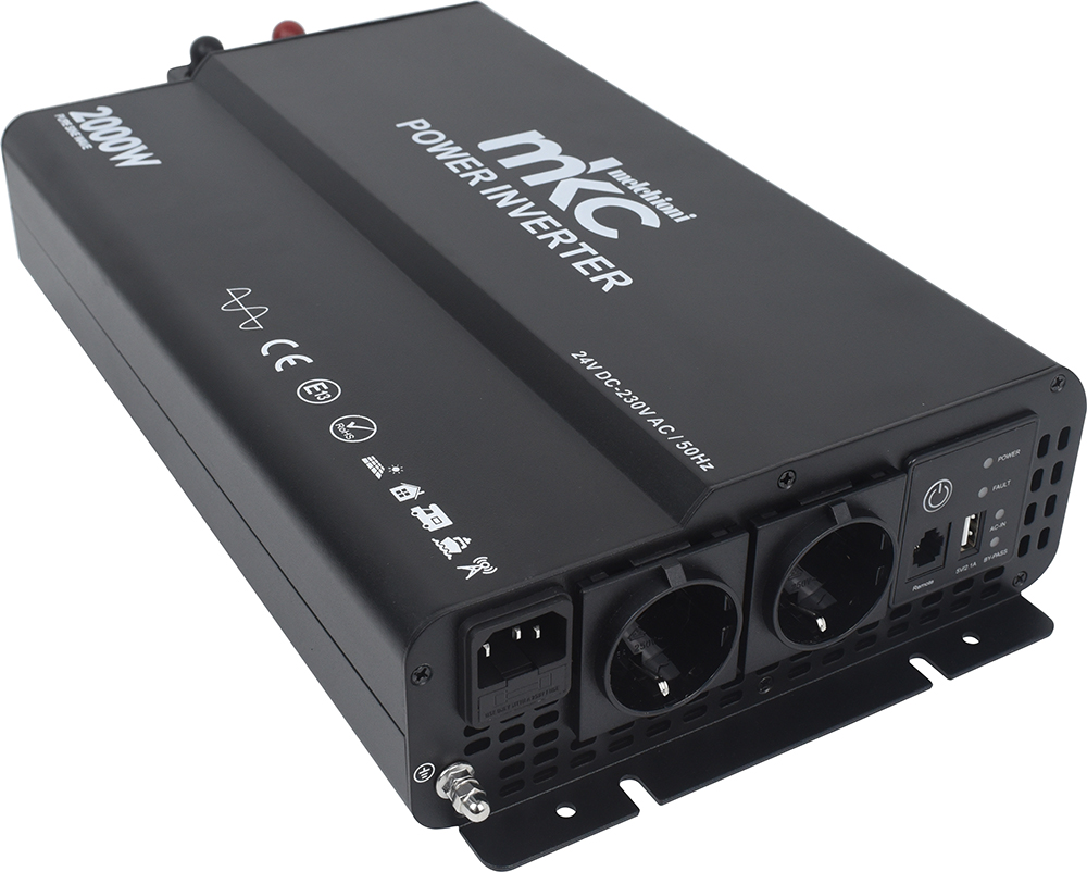 INVERTER MKC-RSP20-24 24VDC 230VCA 2000W SOFTSTART ONDA PURA
