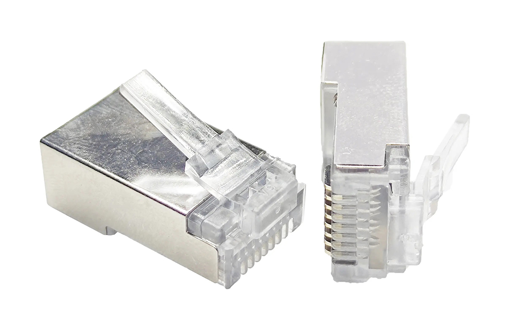 Spina RJ45 connettore con fori passanti Cat5e FTP (sacchetto da 20pz)
