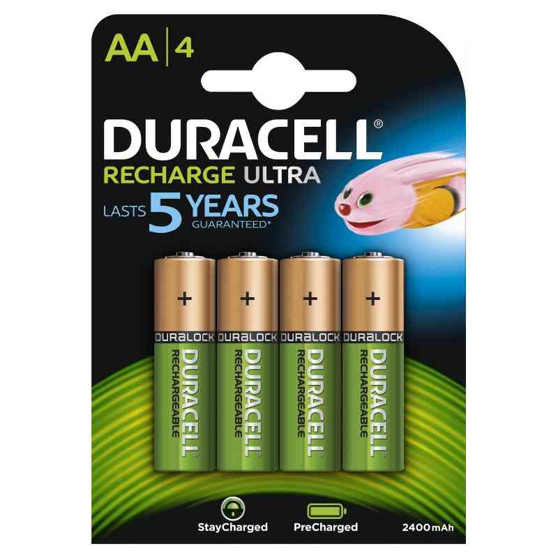 Duracell Precaricata Stilo (AA) 2400 mAh in blister da 4 pile