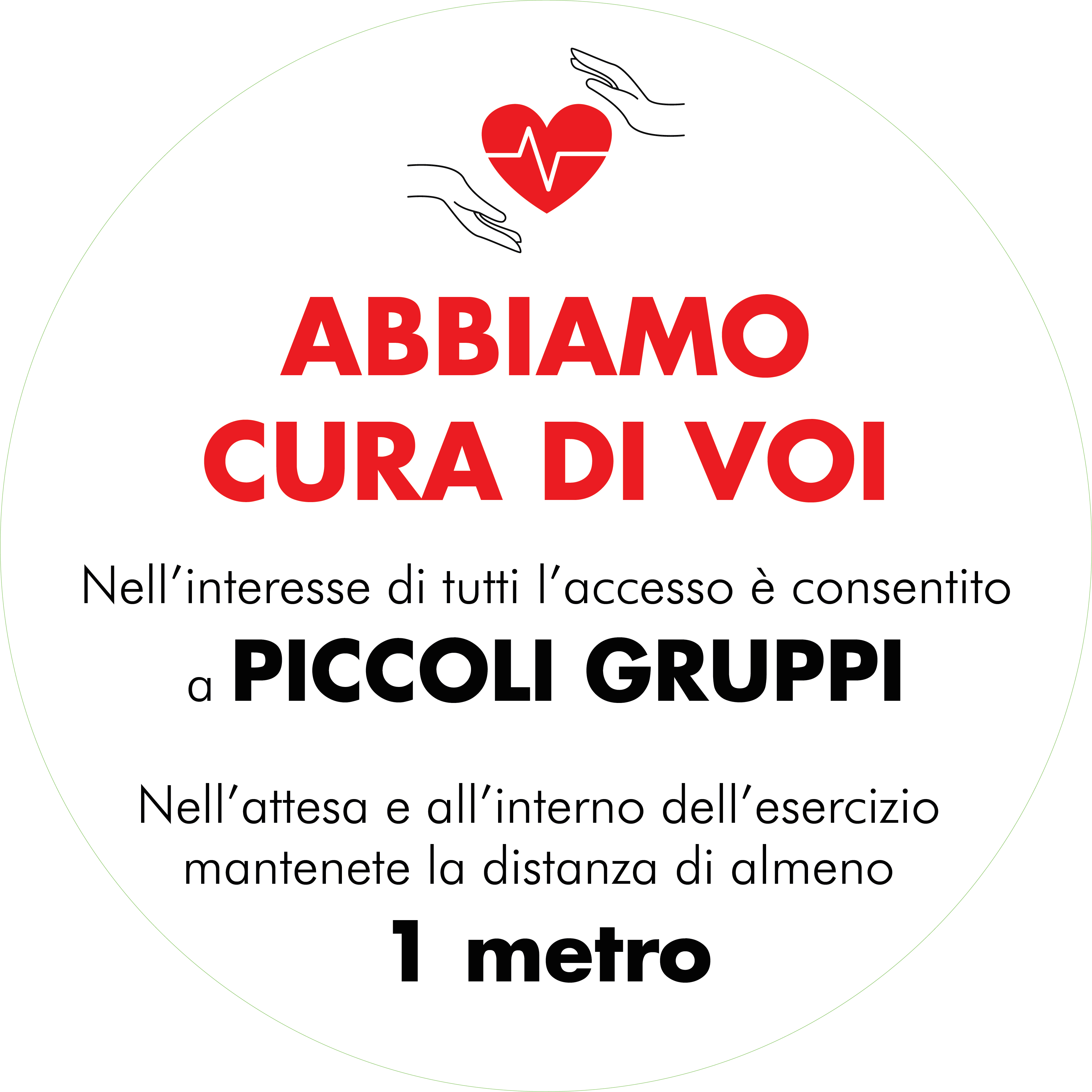 Vetrofania 300mm Abbiamo cura di voi
