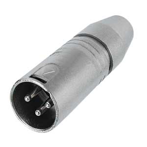 Spina Microfonica Autobloccante Con Guidacavo Metallo 3 Poli SP/309-C