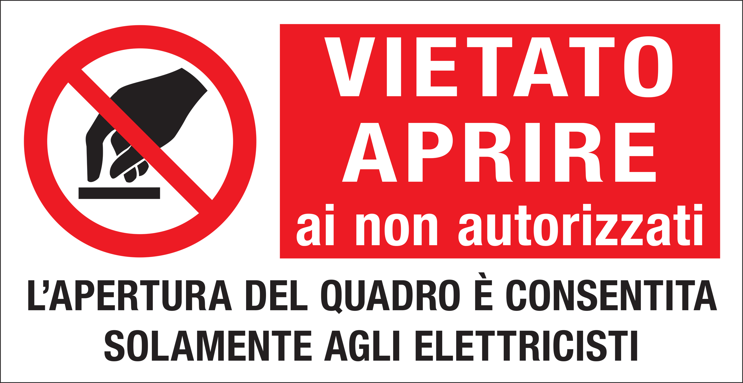 Cartelli Segnalatori E91540A vietato entrare…