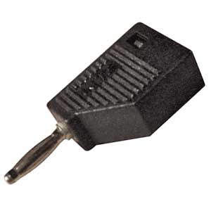 Spina Banana Professionale Serrafilo Ø2mm Nero BA/460N-C