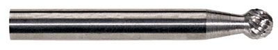 Cilindro in metallo duro per sbavatura 3.00MM X 3.00mm punta a sfera  D30303-2