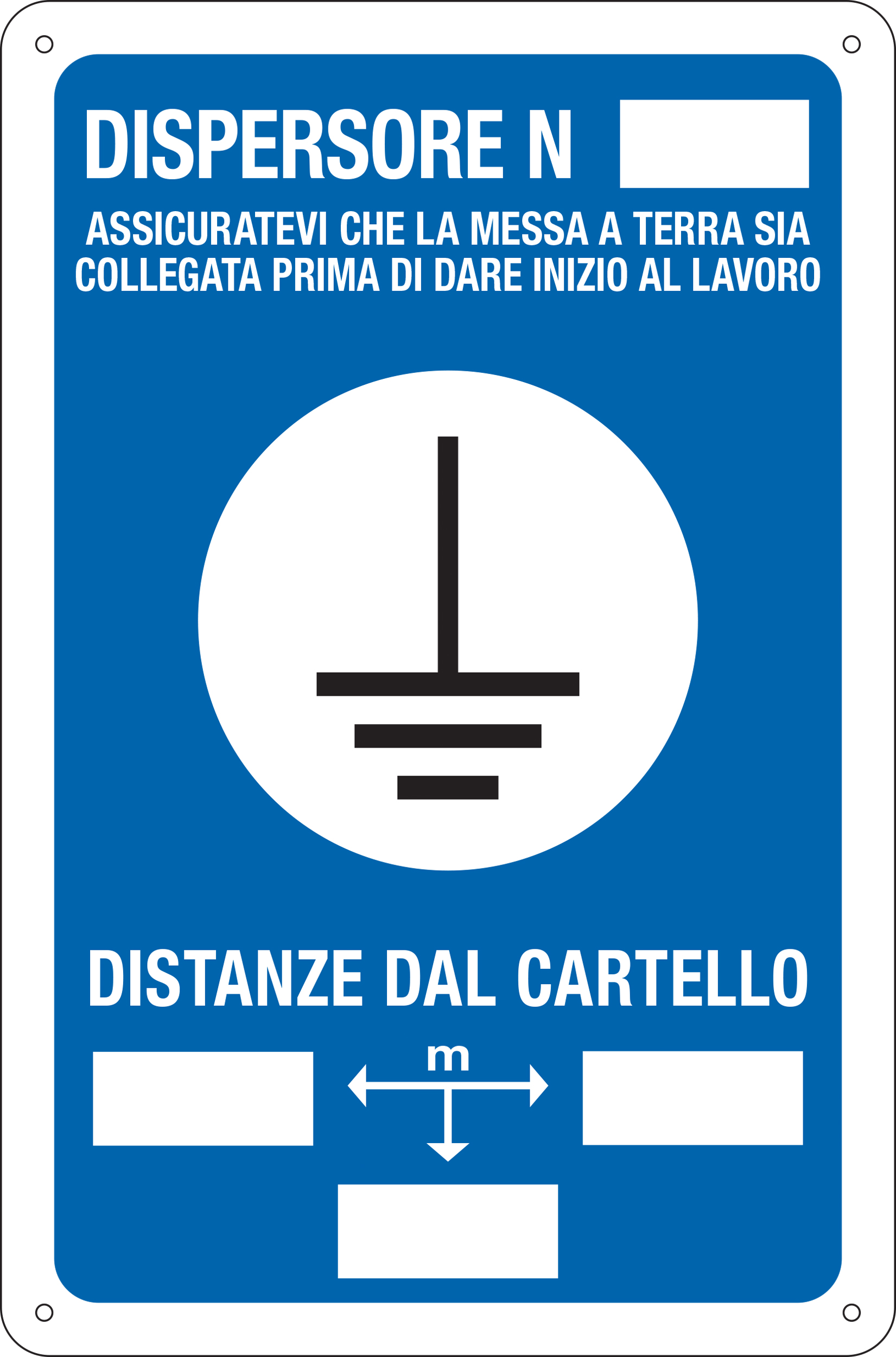 Cartelli Segnalatori 7613 DISPERSORE N. assicuratevi etc.