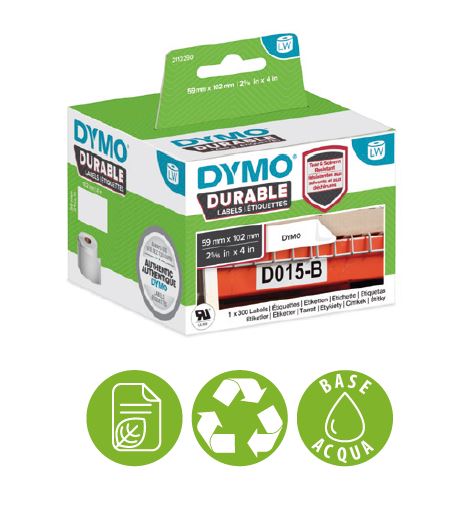 Etichette DYMO® LabelWriter™ Durable Extra Formato 104 x 159 mm