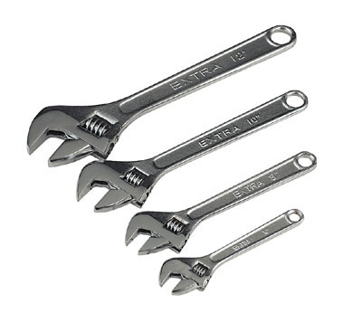 Set 4 pezzi chiave a rullino (6,8,10 &12")