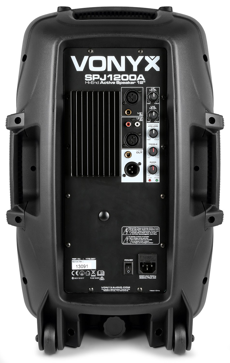 Diffusore attivo da 600W 8Ohm, woofer da 12" mod. SPJ-1200A
