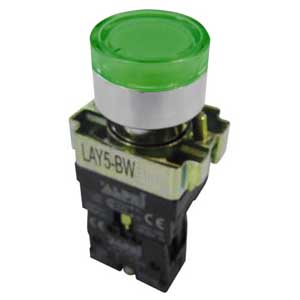 Pulsante Luminoso A Ghiera Led 24V Verde No AP/INT/B3161-C