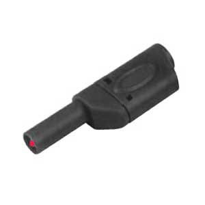 Spina Banana Professionale Di Sicurezza Ø4mm Nero BA/445N-C