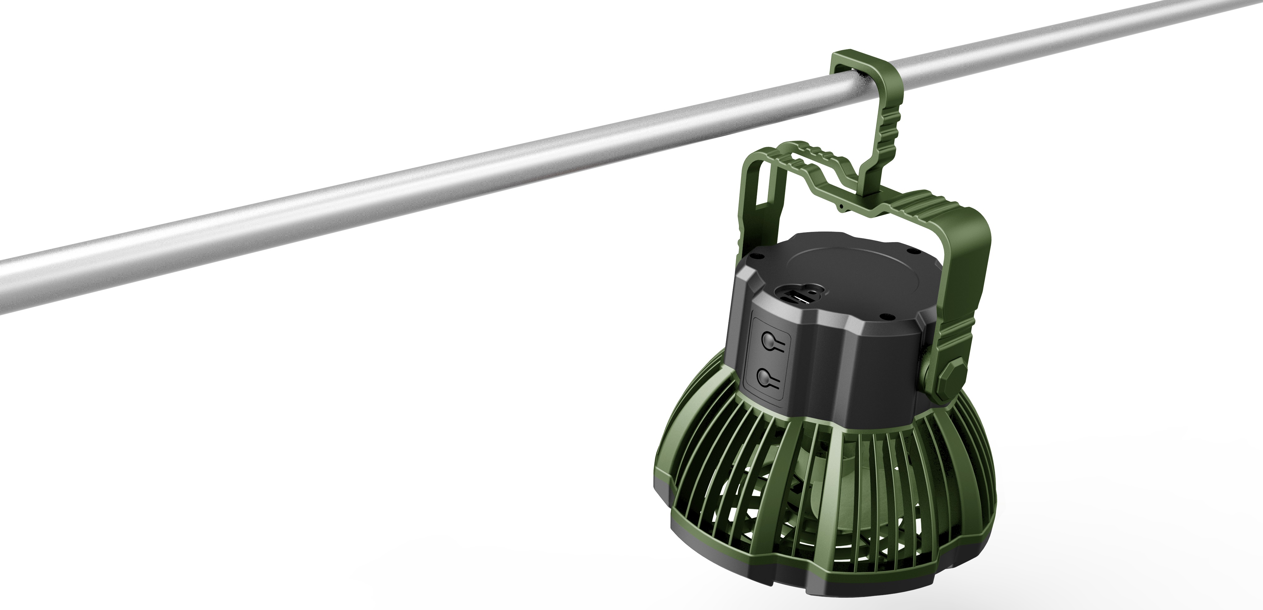 Ventilatore portatile MF 0501VL con luce ricaricabile 2in1
