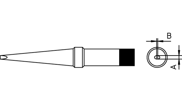 Punta a cacciavite lunga Weller, 2,0 mm, 310°C, 4PTL6-1